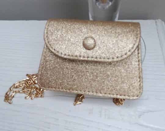 Handtasje goud glitter