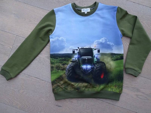 sweater tractor groen