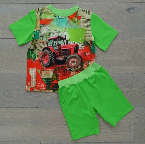 Set zomershort + T-shirt Red fergu