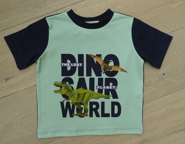 T-shirt Dinosaur World donker blauw