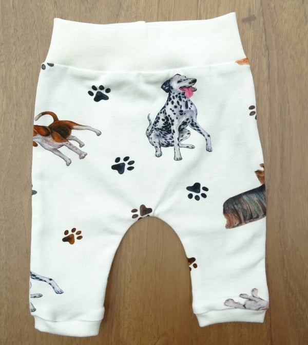 Babybroekje wit dogs
