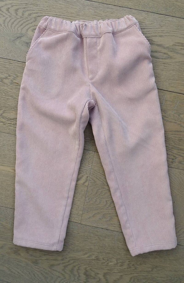 corduroy broek licht oud roze