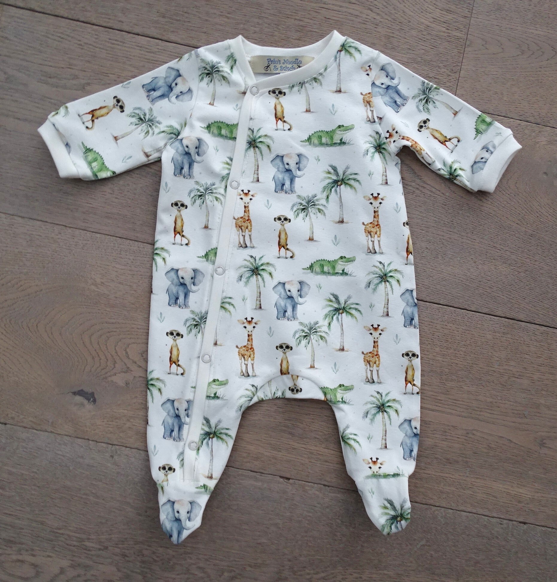 boxpakje ecru junglediertjes