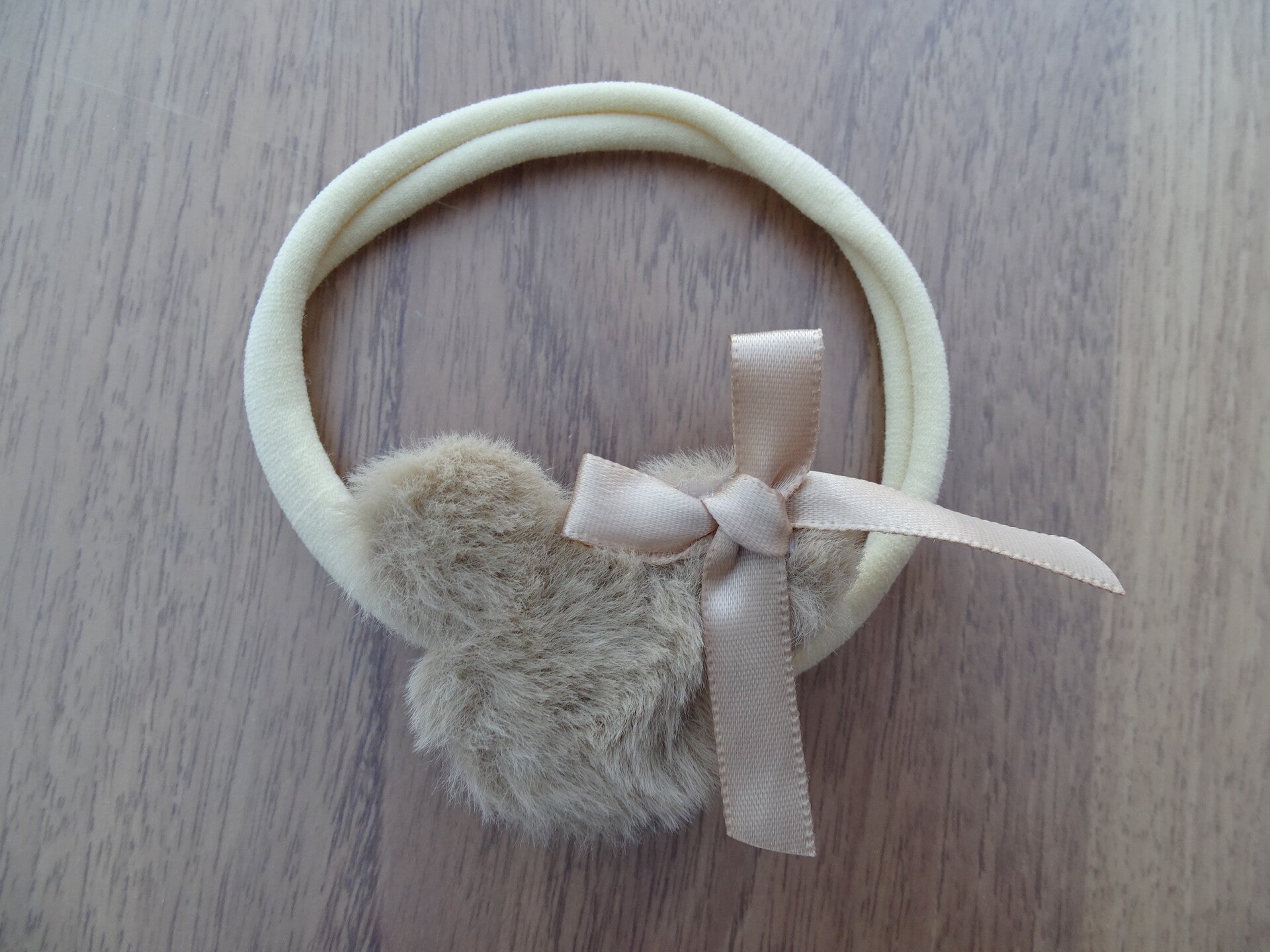 haarband Mickey teddy ecru, strikje