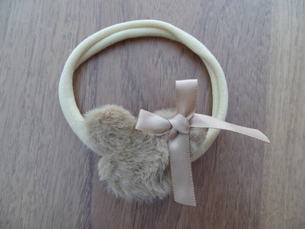 haarband Mickey teddy ecru, strikje