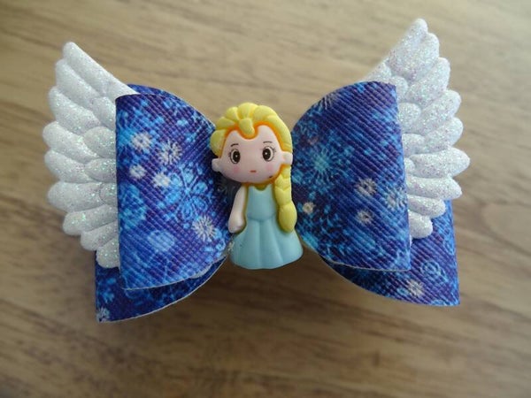 Haarspeld kobaltblauw ijskristallen prinses Elsa