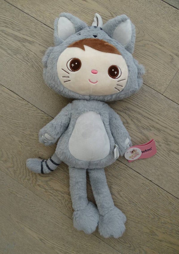 Metoo doll cat grijs