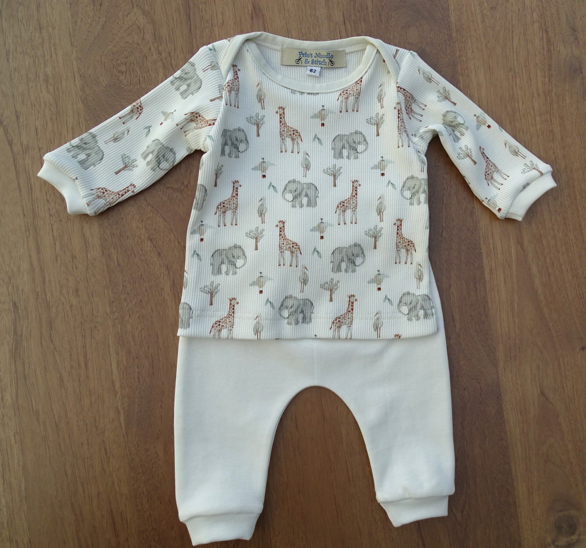 baby setje: olifantje & giraf