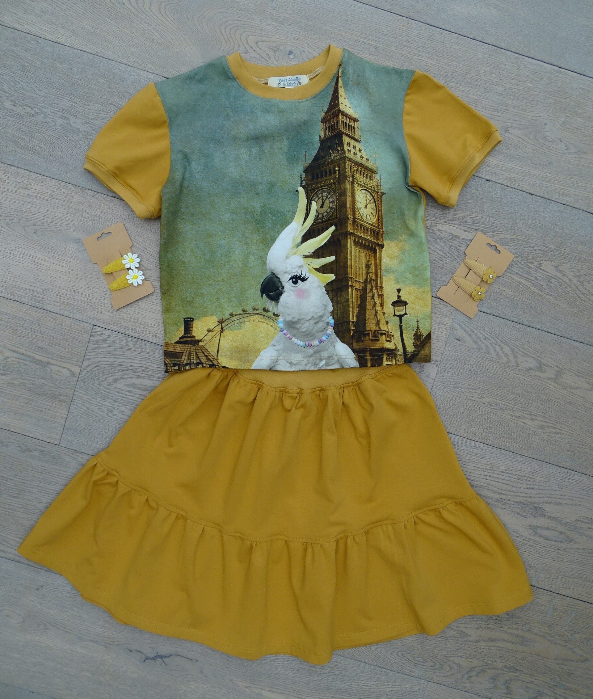 set: T-shirt Londen + rok