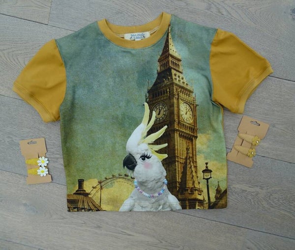 T-shirt Londen oker