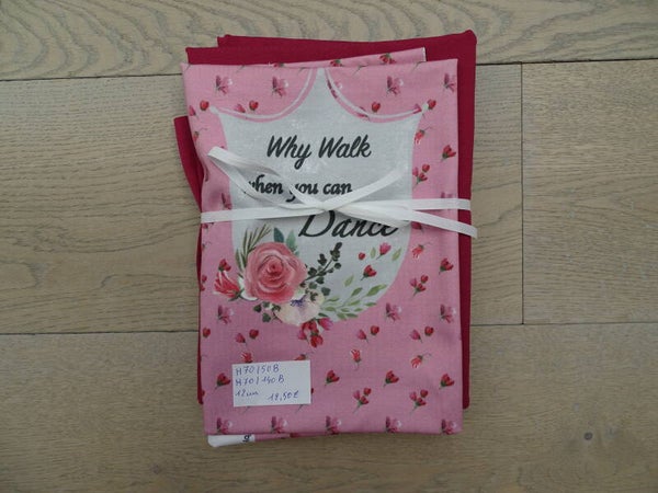 DIY Stoffenpakket Why walk when you can dance