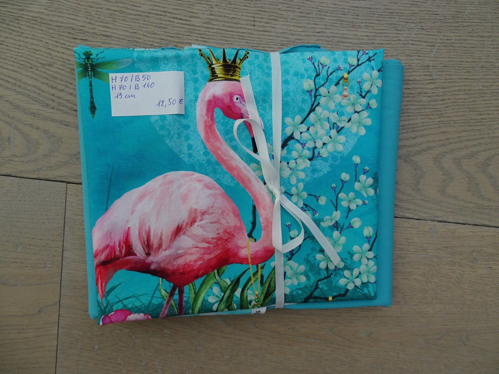 DIY Stoffenpakket Flamingo turquoise