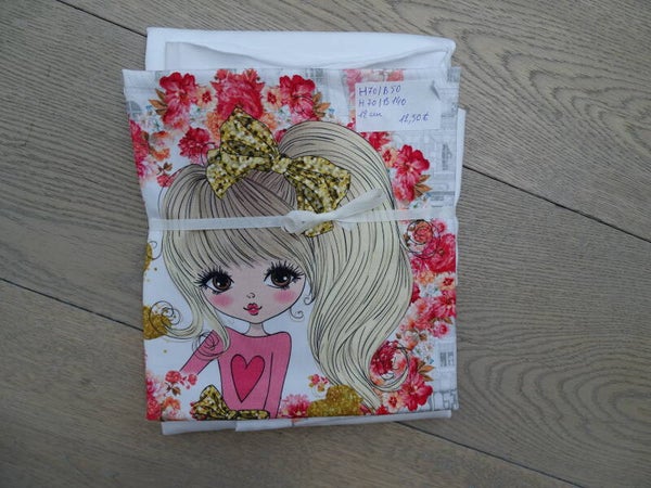 DIY Stoffenpakket meisje krans met rozen