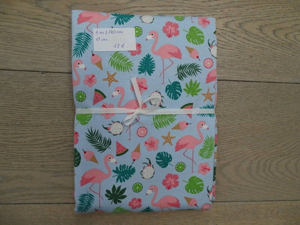 DIY Stoffenpakket flamingo tropical