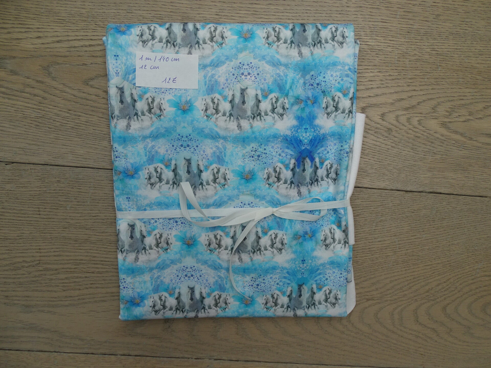 DIY Stoffenpakket blauw paarden