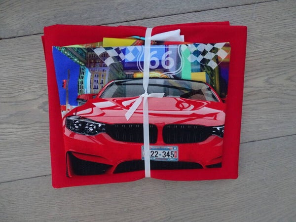 DIY Stoffenpakket Sports car red 2