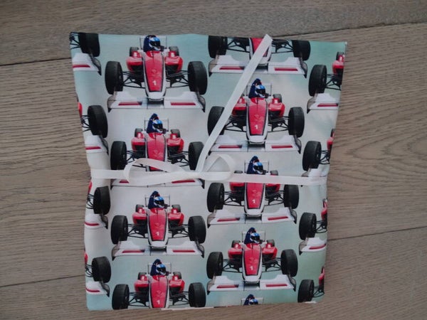 DIY Stoffenpakket Formule 1 kleine print