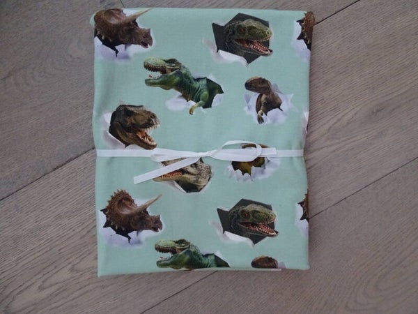 DIY Stoffenpakket Dino's lichtgroen
