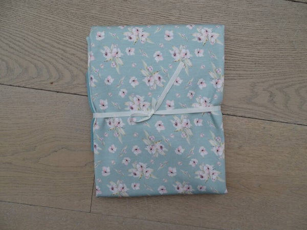 DIY Stoffenpakket lichtgroen kleine bloemetjes
