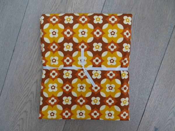 DIY Stoffenpakket oker/roest retrobloemen