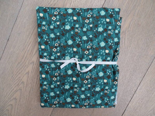 DIY Stoffenpakket donkergroen bloemetjes