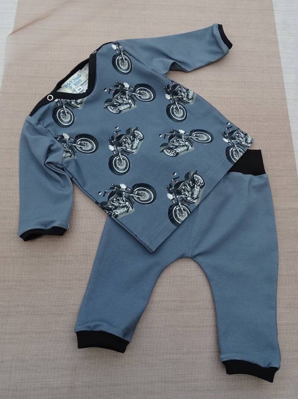 baby setje: moto grijs 1