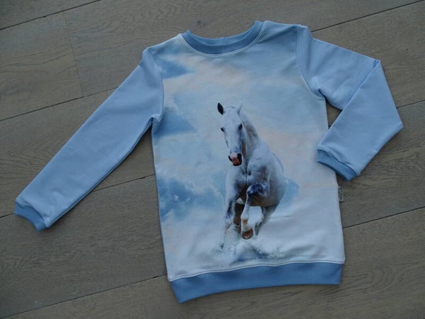 sweater wit paard