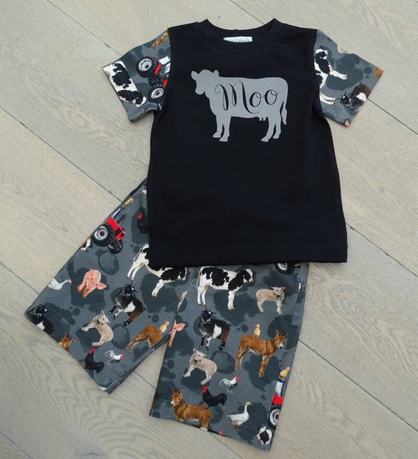 Set zomershort + T-shirt farm