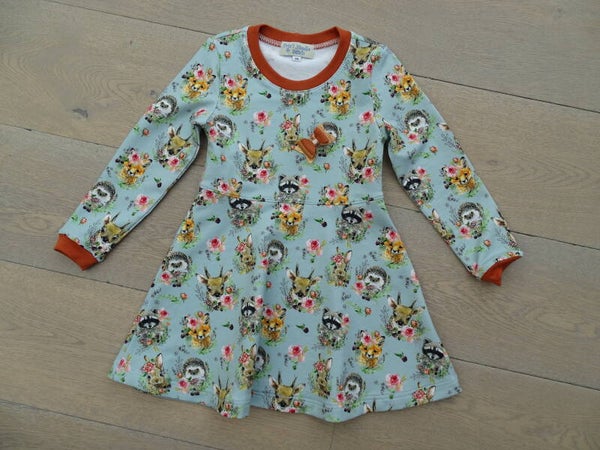 jurkje sweaterstof forest