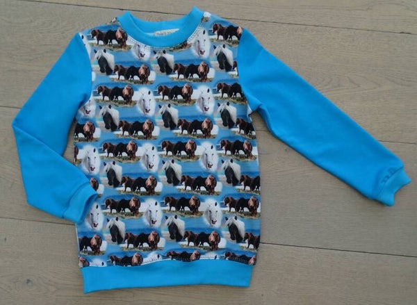 sweater paarden kleine print
