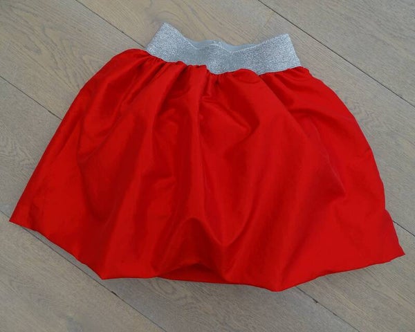 rokje pofmodel tafta rood