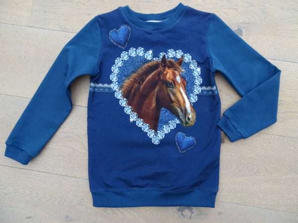 sweater paard diamant 3 harten