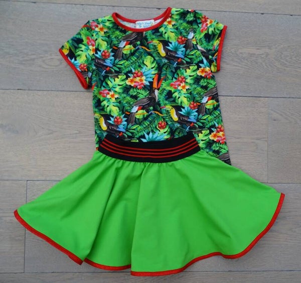 set: rok + T-shirt, toekan stock