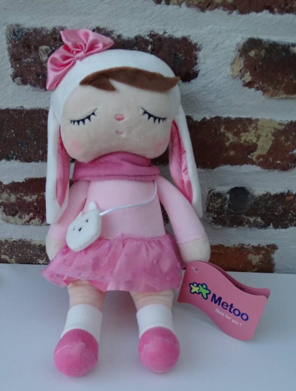 Metoo pop konijn meisje roze slapend