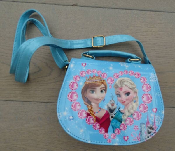 handtasje Frozen blauw hartje