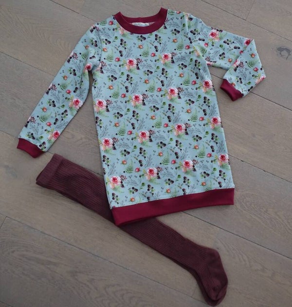 sweaterjurk bloem herfst