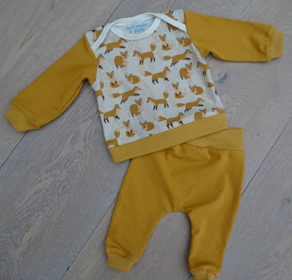 baby setje: vosjes oker