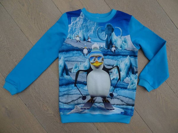 sweater Pinguin blauw