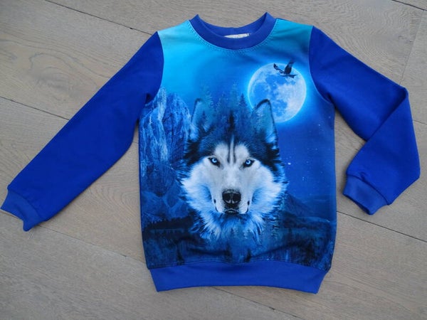 sweater blue eye wolf
