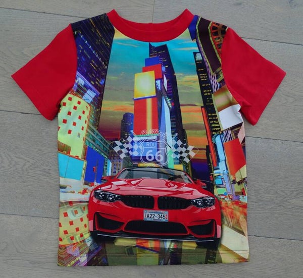 T-shirt Sports car Red 2 stock