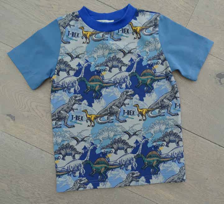 T-shirt dino's kleine print T rex