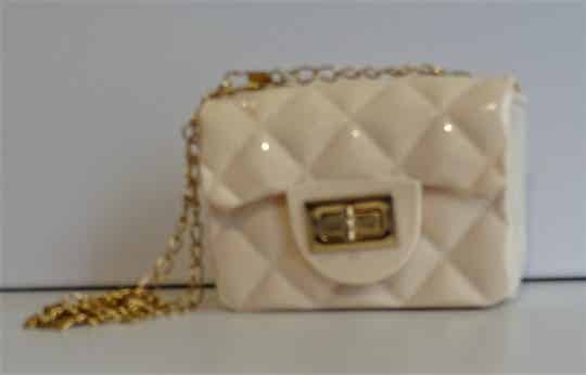 Handtasje beige ruit