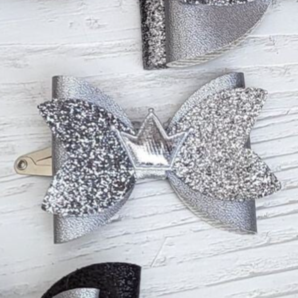 Strik mini zilver kroontje