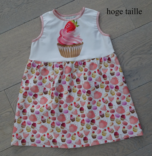 Jurk cupcakes,  geen mouw