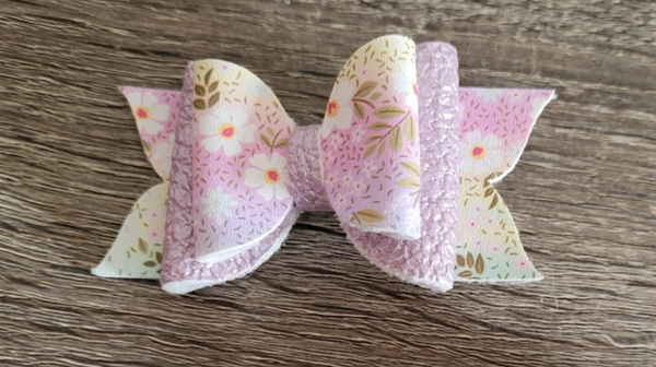 Haarspeld strik Lila flower