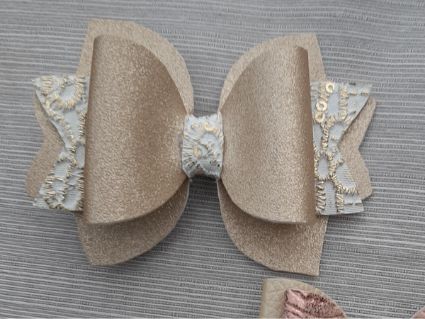 Strik goud beige