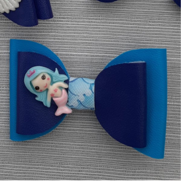 Strik zeemeermin blauw