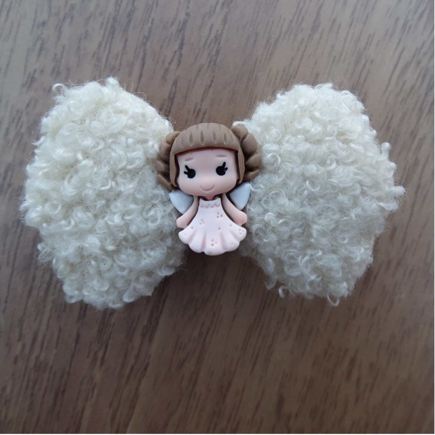 Haarspeld teddy ecru/prinses