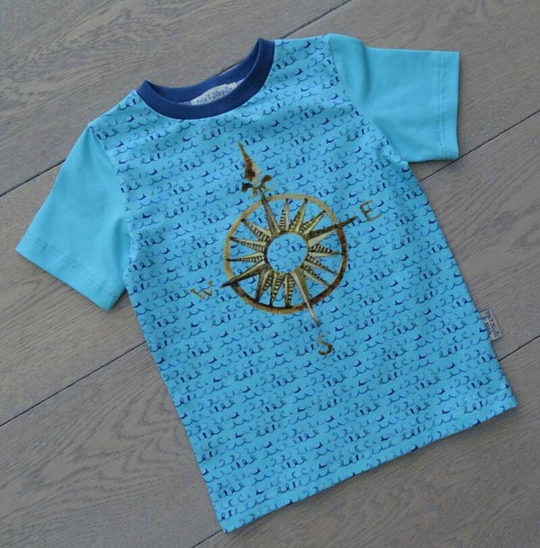 T-shirt Marine compas stock