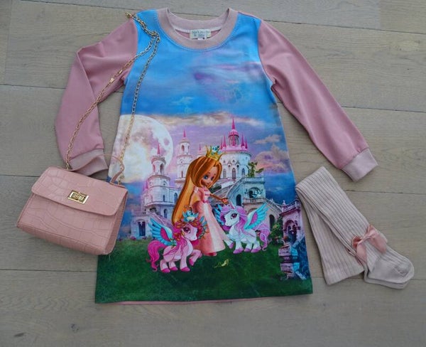 Jurk prinses met 2 paardjes